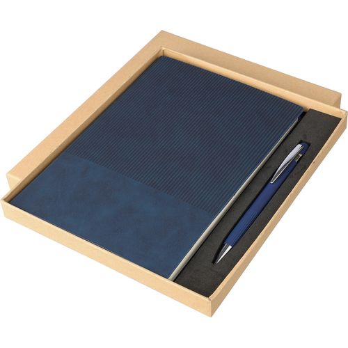 Ensemble carnet A5 et stylo à bille en PU recyclé Tarek - 11