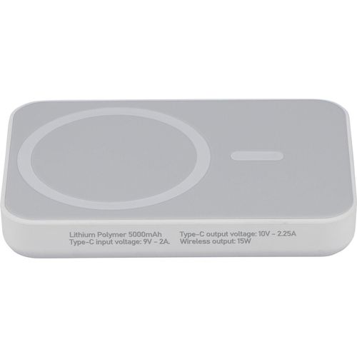 Power bank sans fil en ABS recyclé Miren - 10