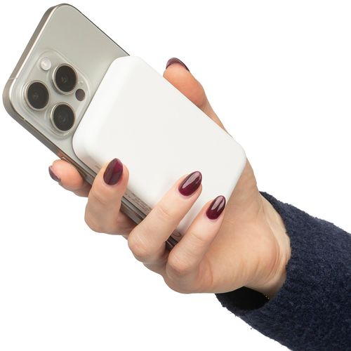 Power bank sans fil en ABS recyclé Miren - 6