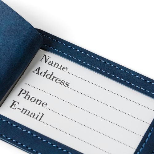 Porte-passeport et étiquette de bagage en PU recyclé Zani - 7