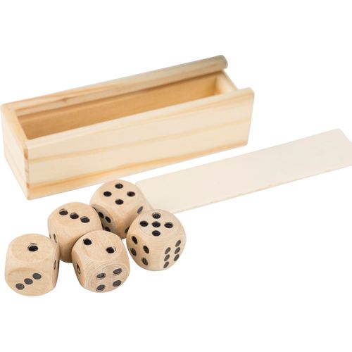 Jeu de dés en bois de hêtre Celine - 5