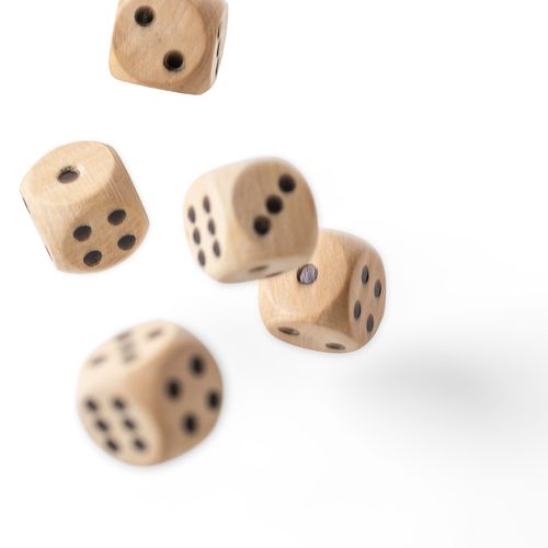 Jeu de dés en bois de hêtre Celine - 7