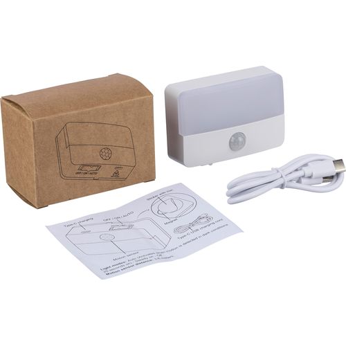 Lampe rechargeable avec détecteur en ABS recyclé Ari - 6