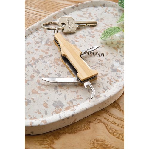 Porte-clés multi-outils en bambou Inaya - 9