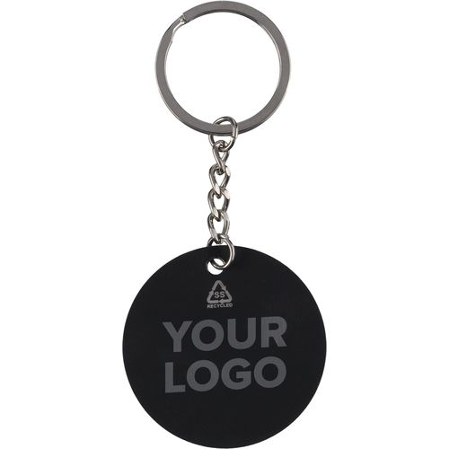 Porte-clés ballon de football en acier inoxydable recyclé Ciro - 4