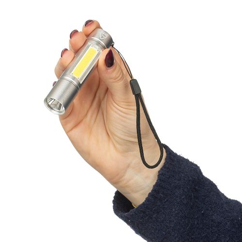 Lampe de poche COB en aluminium recyclé Sami - 10
