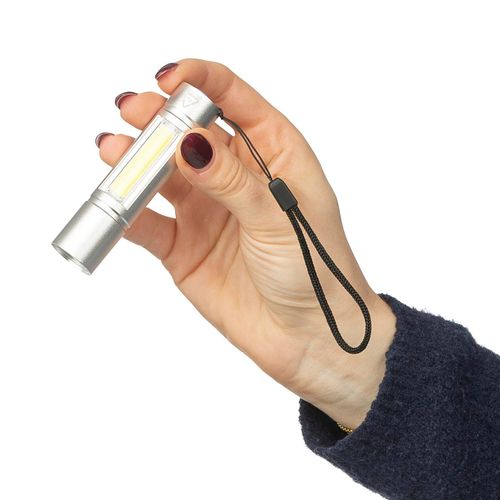 Lampe de poche COB en aluminium recyclé Sami - 11