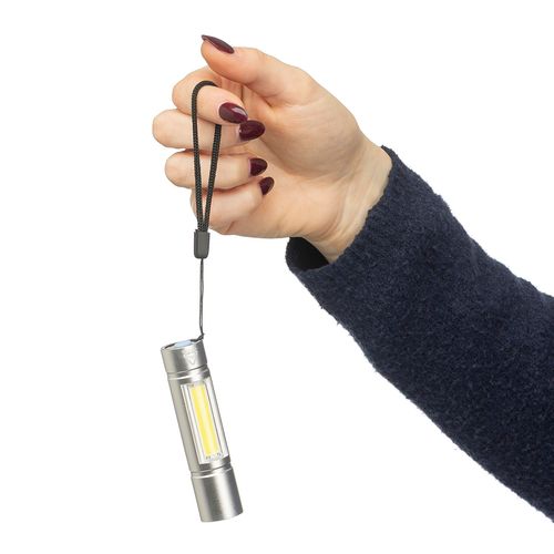 Lampe de poche COB en aluminium recyclé Sami - 12