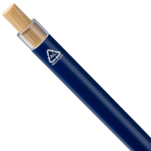 Stylo à bille poussoir laqué en aluminium recyclé Maren - 7