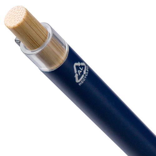 Stylo à bille poussoir laqué en aluminium recyclé Maren - 11