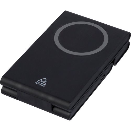 Power bank magnétique sans fil 3 en 1 en ABS recyclé Valerio - 8