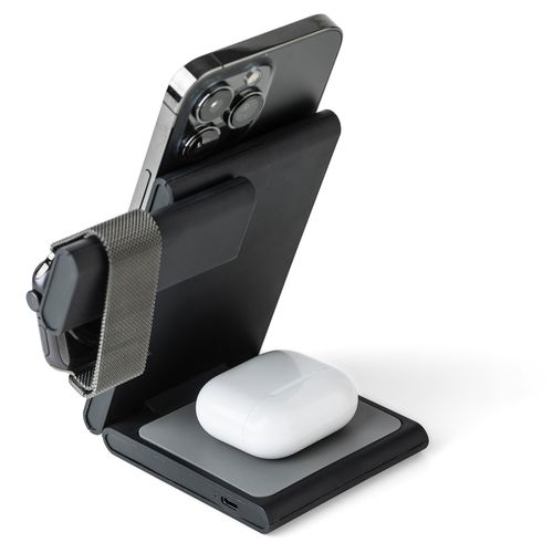 Power bank magnétique sans fil 3 en 1 en ABS recyclé Valerio - 10