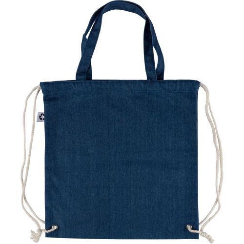 Sac à dos cordelette en denim recyclé Dex - 5
