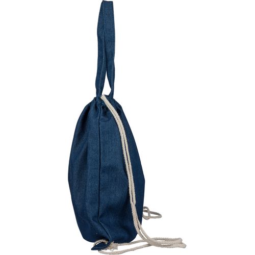 Sac à dos cordelette en denim recyclé Dex - 6