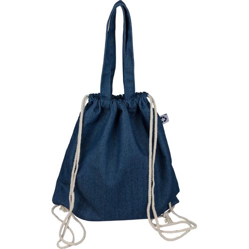 Sac à dos cordelette en denim recyclé Dex - 7