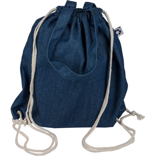 Sac à dos cordelette en denim recyclé Dex - 8