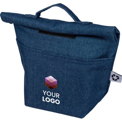 Sac isotherme roll-top en denim recyclé Mira - 3
