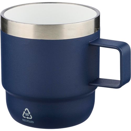 Mug double paroi de 180 ml en acier inoxydable recyclé Lilia - 2