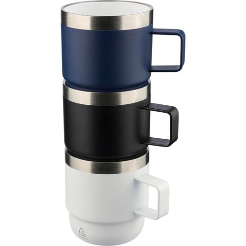 Mug double paroi de 180 ml en acier inoxydable recyclé Lilia - 7