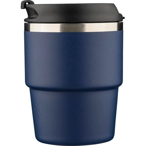 Mug double paroi de 175 ml en acier inoxydable recyclé Oli - 4