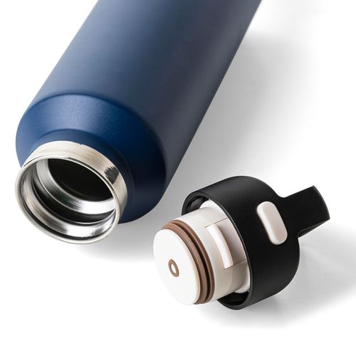 Gourde double paroi de 600 ml en acier inoxydable recyclé Mace - 12