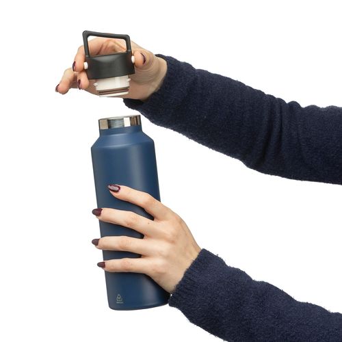 Gourde double paroi de 600 ml en acier inoxydable recyclé Mace - 15