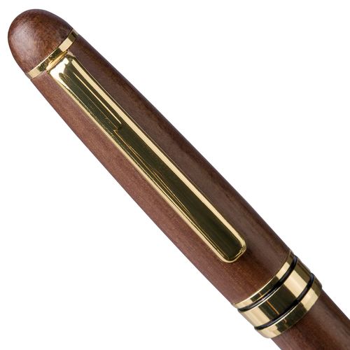 Stylo bille twist en bois de noyer Noa - 5