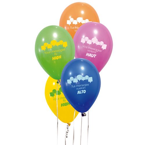 Ballon latex pastel personnalisé