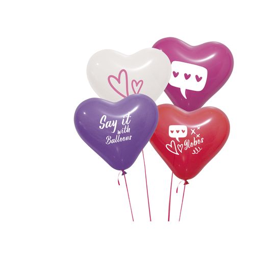 ballon latex pastel forme coeur - 1