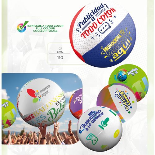 Boules en polyester tissé en couleur - 1