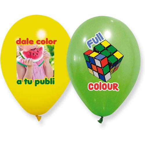 Ballon latex pastel impression toute couleur personnalisée