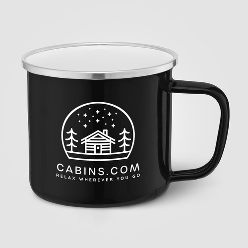 Wyoming - 385 ml Mug de camping émaillé avec bord en acier inoxydable - 1