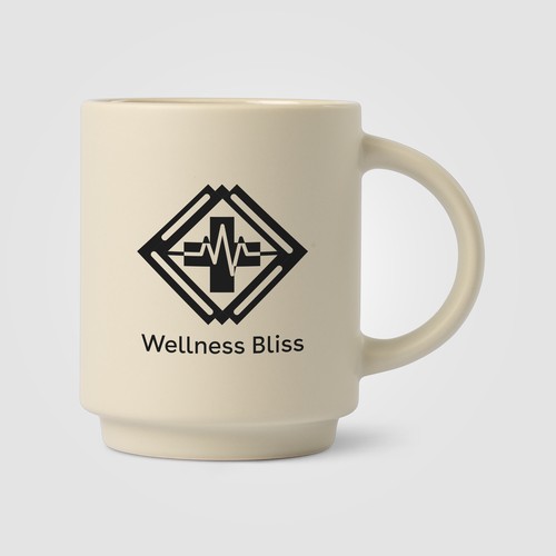 Café Duo - 325 ml Ensemble tasse en céramique et planche en bambou - 1