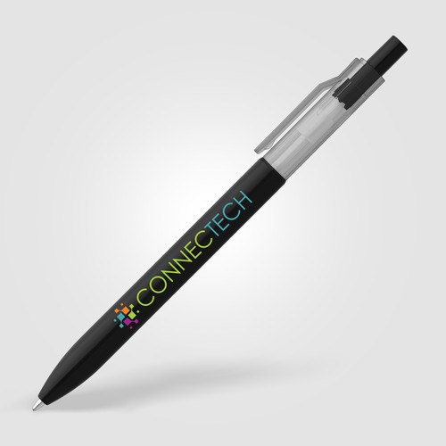 Stylo Nimbus à clip translucide rPET - 1