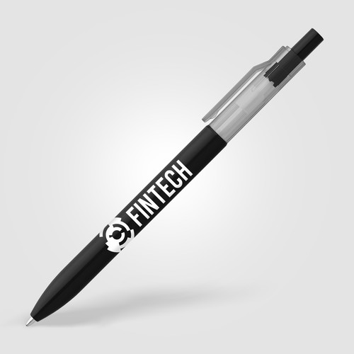 Stylo Nimbus à clip translucide rPET - 1