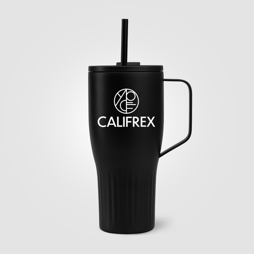 Gobelet Majesty en acier inoxydable recyclé avec paille - 890 ml - 1