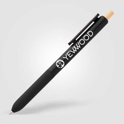 Stylo à clip sensoriel en plastique recyclé Echo - 1