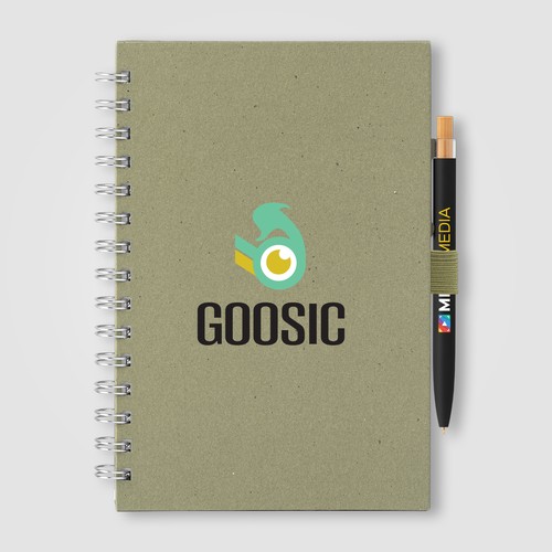 Terra Bloc-notes à spirales en carton de lait recyclé - A5 et Stylo Reborn Set - 1