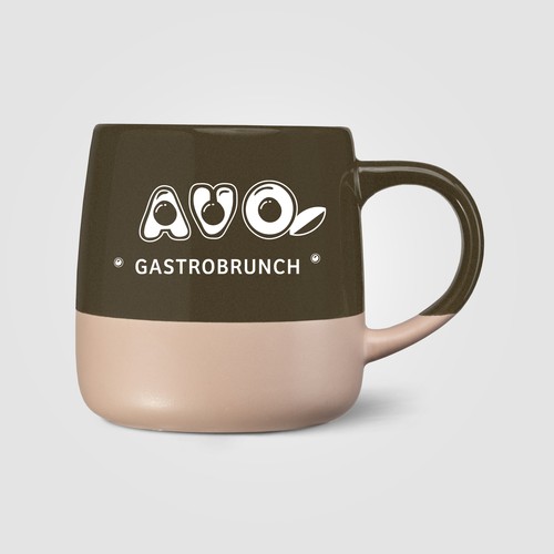 Mug Atlas, céramique, design à blocs de couleur - 445 ml - 1