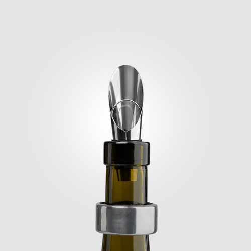 Set cadeau Essex d’accessoires pour vin en acier inoxydable et bois FSC – 3 pièces - 7