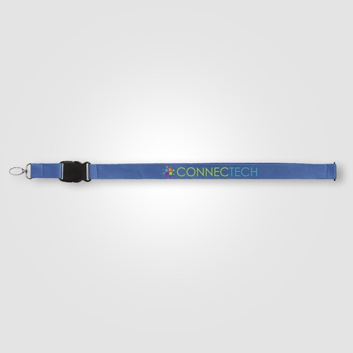 Tour de cou Jex rPET avec attache de sécurité et boucle - 1