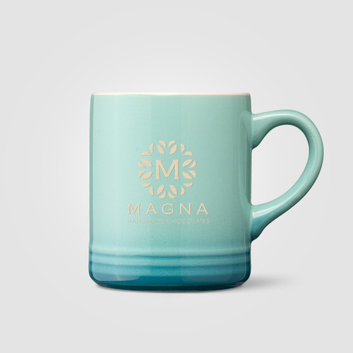 Mug Corin en céramique avec effet ombré silhouette – 355 ml