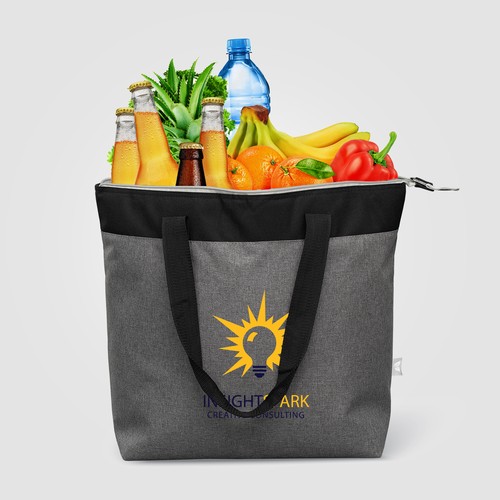 Sac isotherme cabas Metropolis 20 L en polyester recyclé 600D avec fermeture zippée – 44 canettes - 2