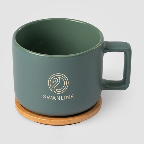 Mug Café Virtuoso en céramique avec couvercle en bambou – 355 mL - Ceram-X