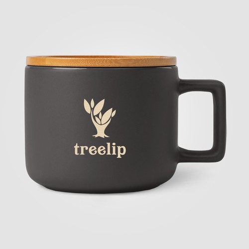 Mug Café Virtuoso en céramique avec couvercle en bambou – 355 mL - Ceram-X - 1