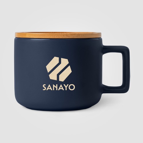 Mug Café Virtuoso en céramique avec couvercle en bambou – 355 mL - Ceram-X