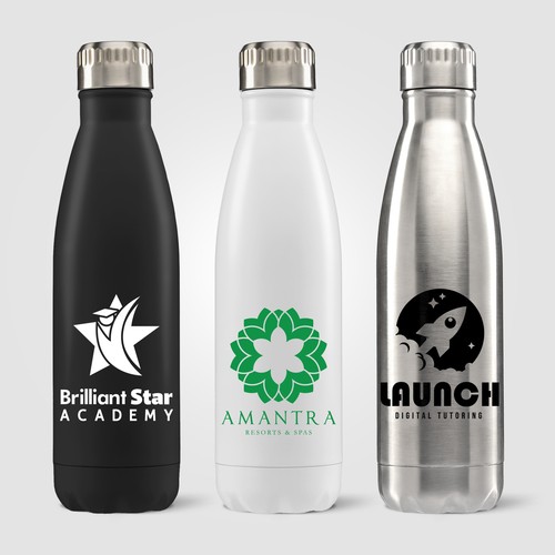 Ibiza - Bouteille en acier inoxydable à double paroi de 475 ml