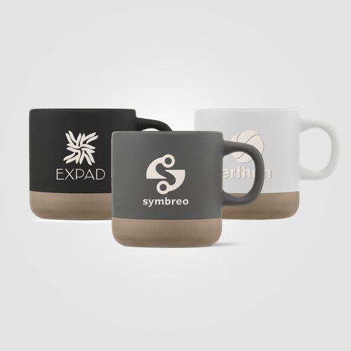 Terra - Tasse en céramique à base d'argile de 355 ml