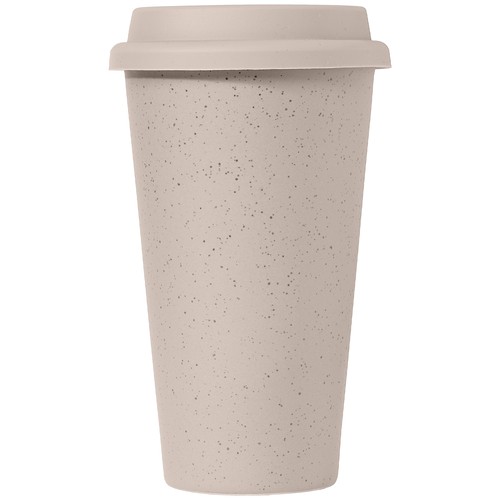 Equator - 265 ml Tumbler en céramique à double paroi avec couvercle en silicone