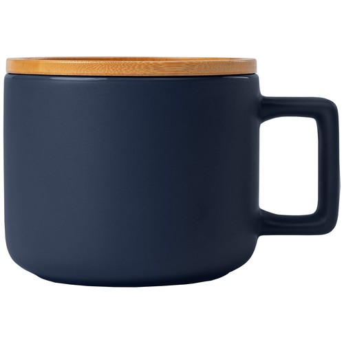 Café Virtuoso - 355 ml Tasse en céramique avec couvercle en bambou